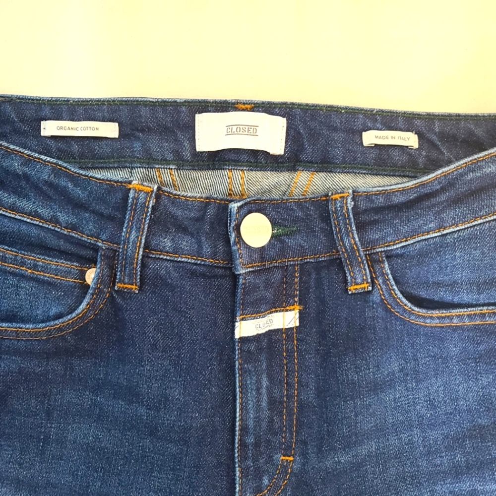 Closed Baker High Rise Dark Organic Cotton Italian Jeans Size 27 - Picture 4 of 11
